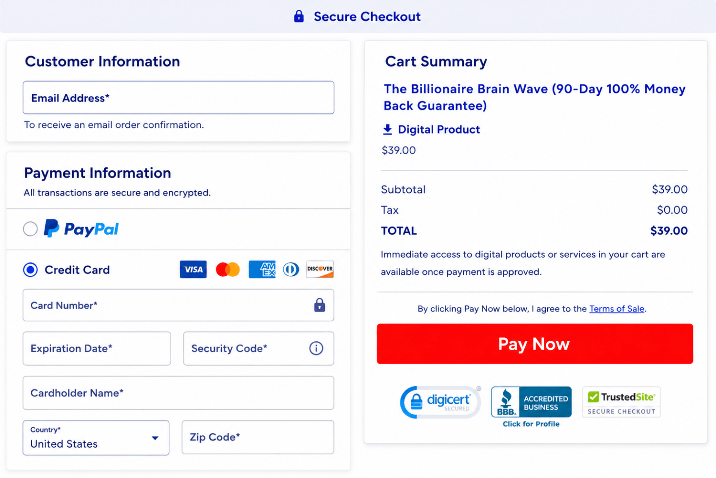 billionaire-brain-wave-checkout-page